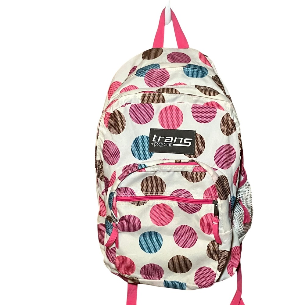 Trans by JanSport Backpack Polka Dot Multicolor Travel School-core Vibrant